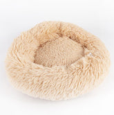 Round Plush Dog Beds for Small Dogs & Cats