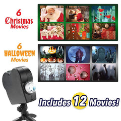 Window LED Lights Display Laser Halloween Home DJ Show Lights Christmas Spotlight Projector Movie Party Lights