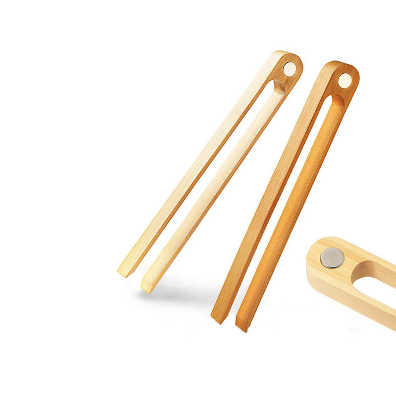 Boxed bamboo magnet bread clip