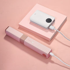 Portable Cordless USB Hair Straightener & Curler | Mini Ceramic Flat Iron for Travel