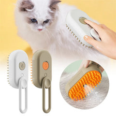 Steam Pet Brush for Effortless Grooming and Deodorizing