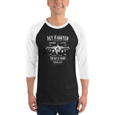 Jet Fighter 3/4 sleeve raglan shirt