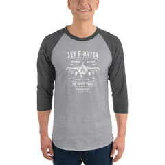 Jet Fighter 3/4 sleeve raglan shirt