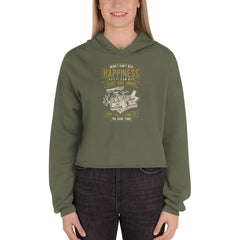 Happiness Guns and Ammo - Crop Hoodie
